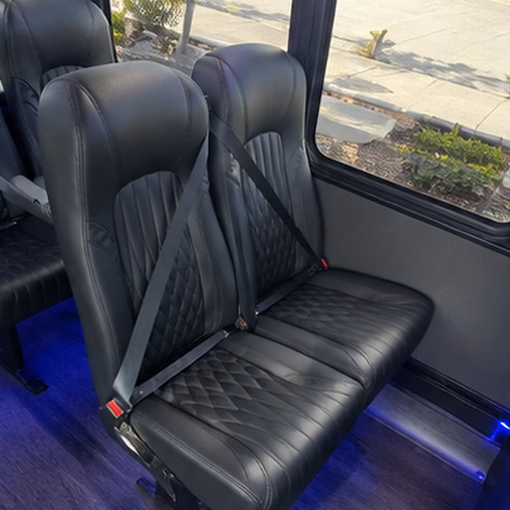 citrus heights 25 passenger minibus inside