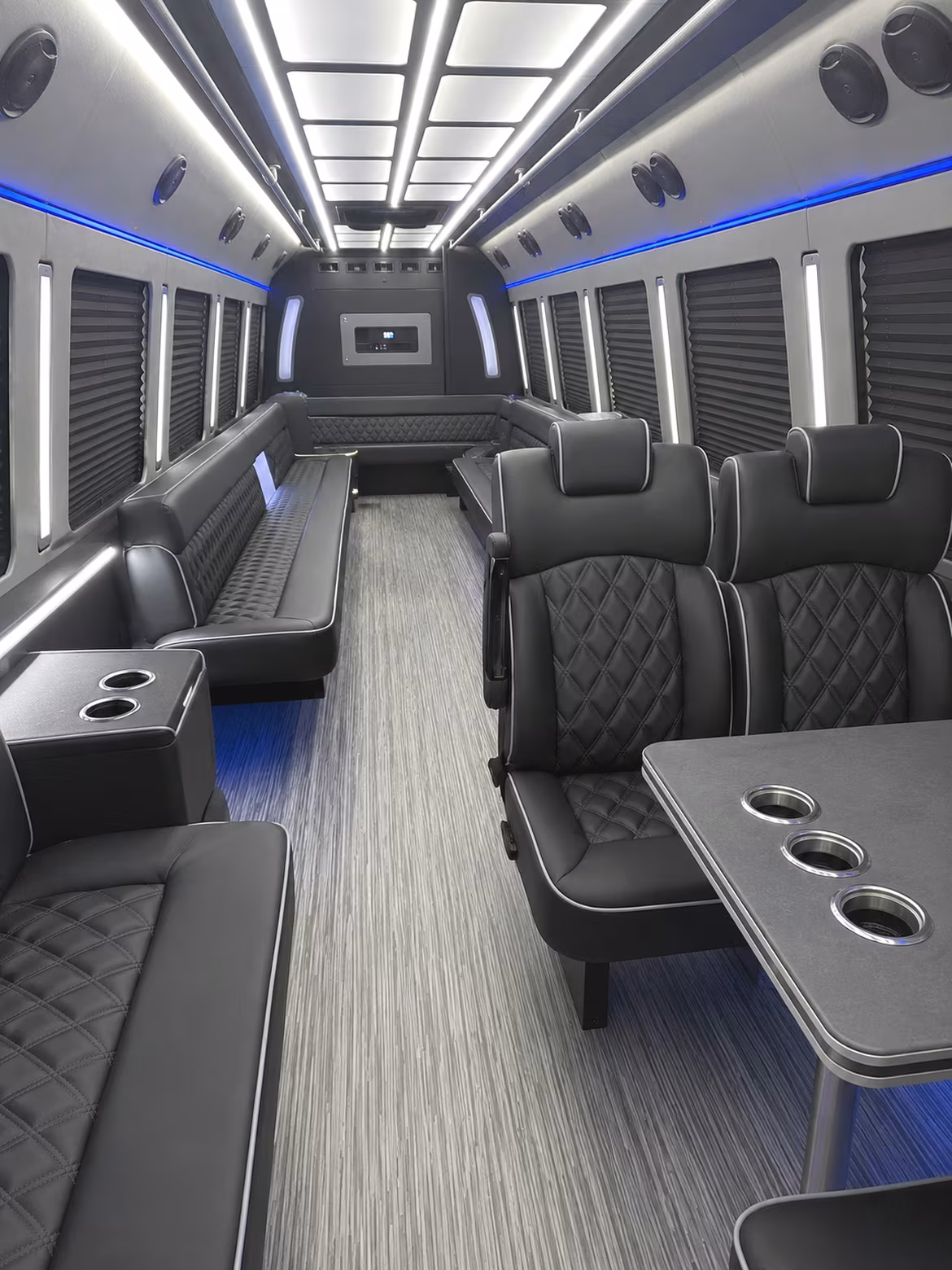 citrus heights 25 passenger party bus inside