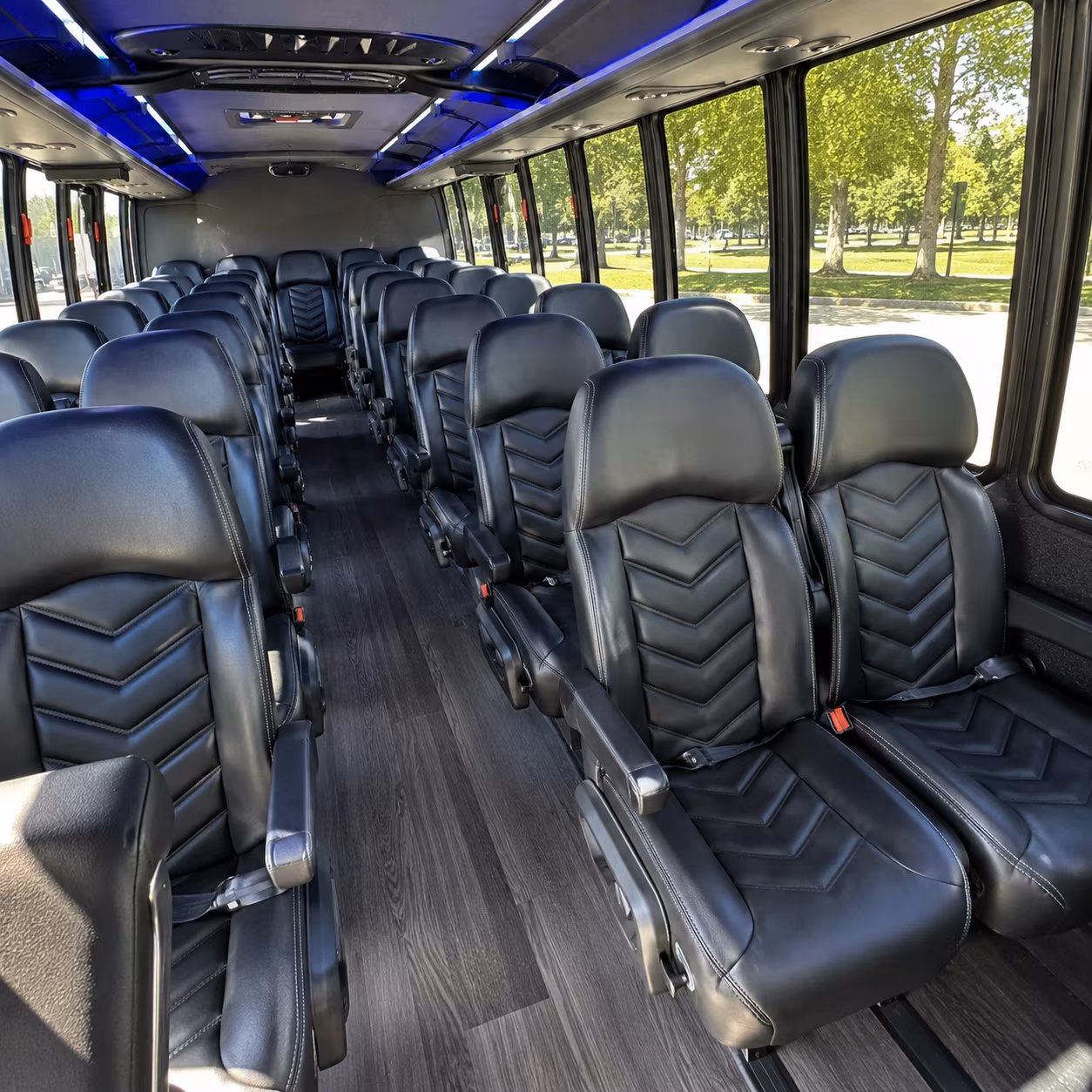 citrus heights 28 passenger minibus inside