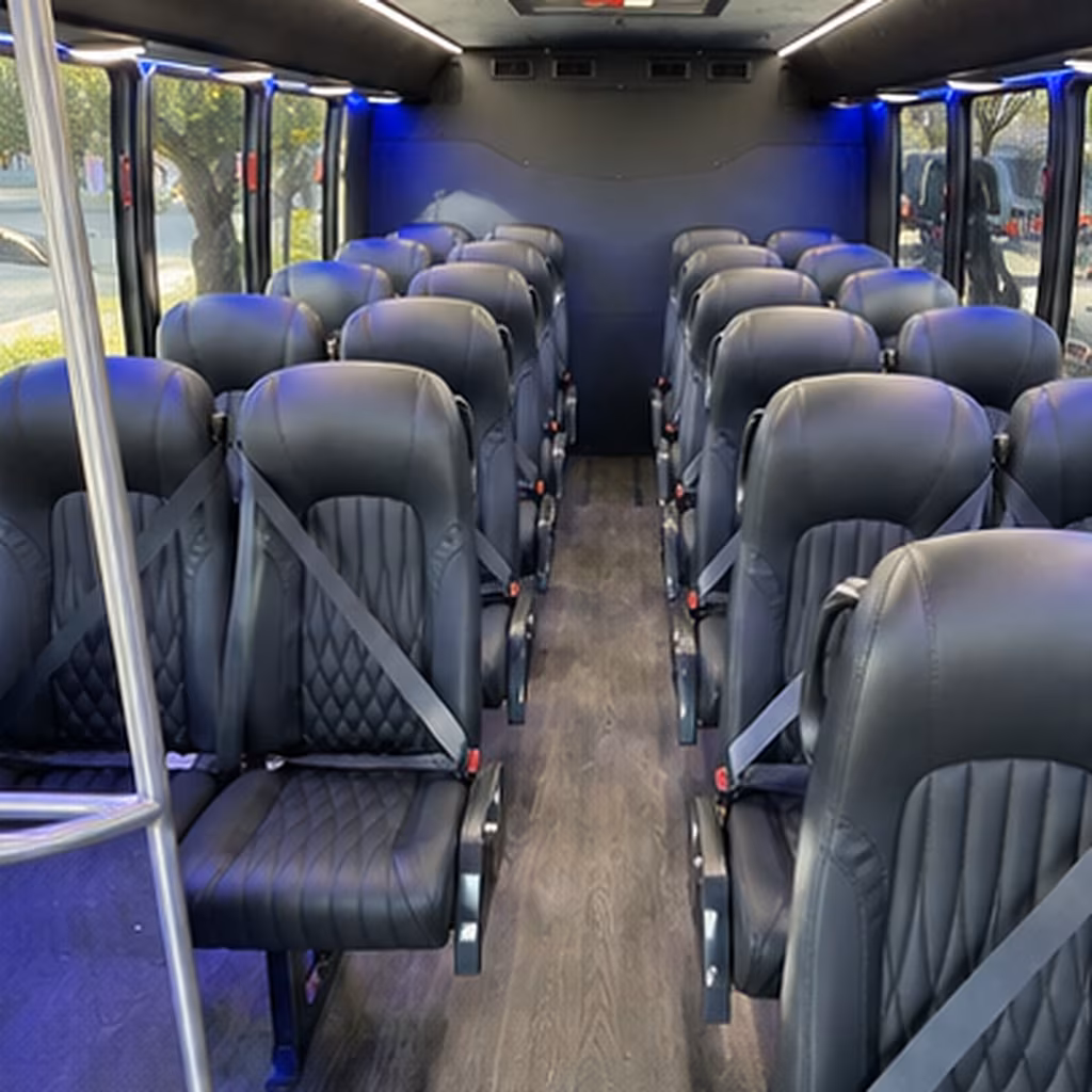 citrus heights 30 passenger minibus inside