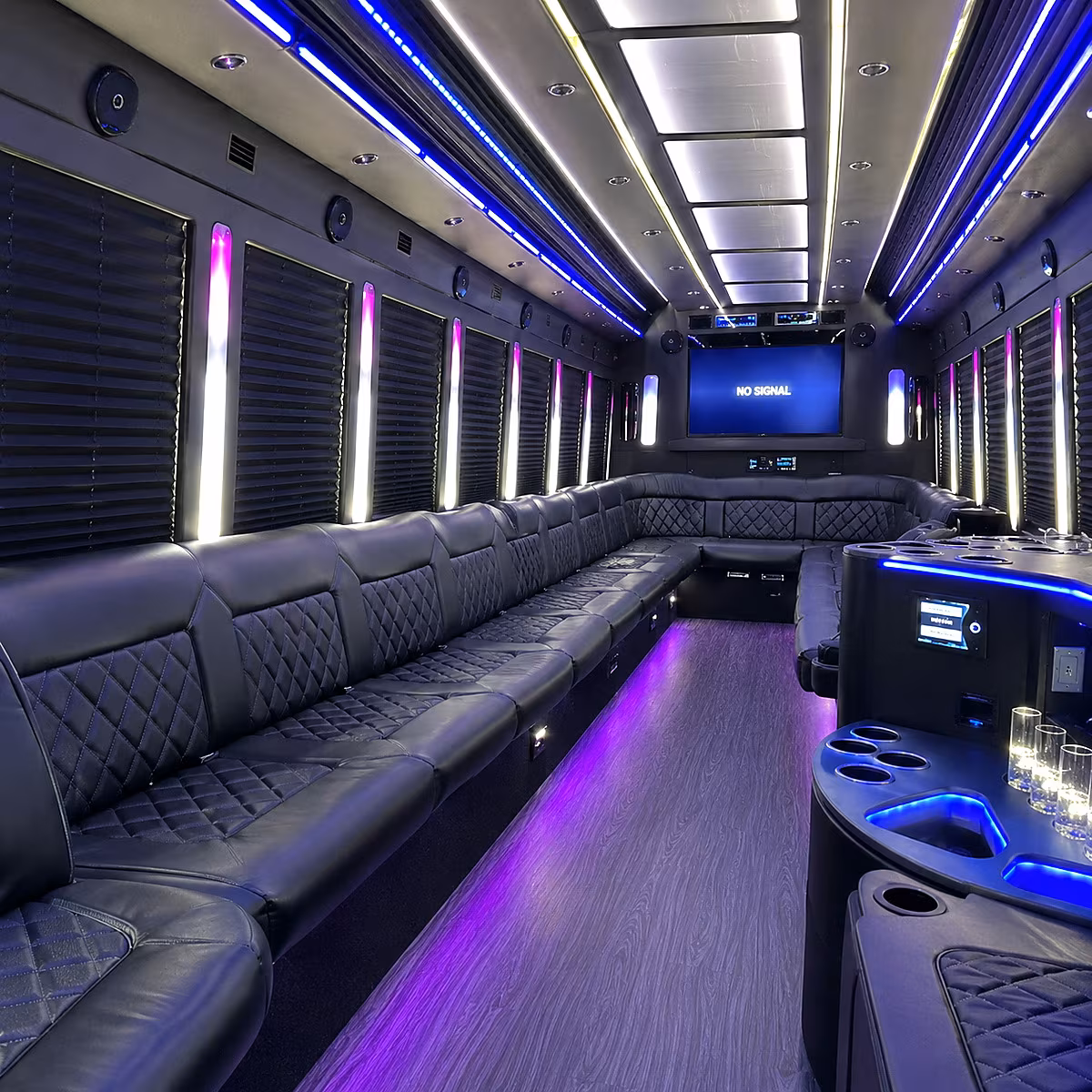 citrus heights 30 passenger party bus inside