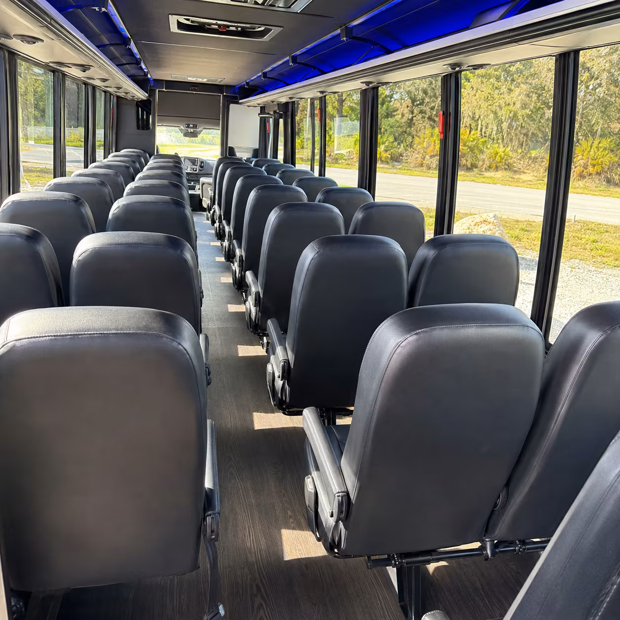 citrus heights 35 passenger minibus inside