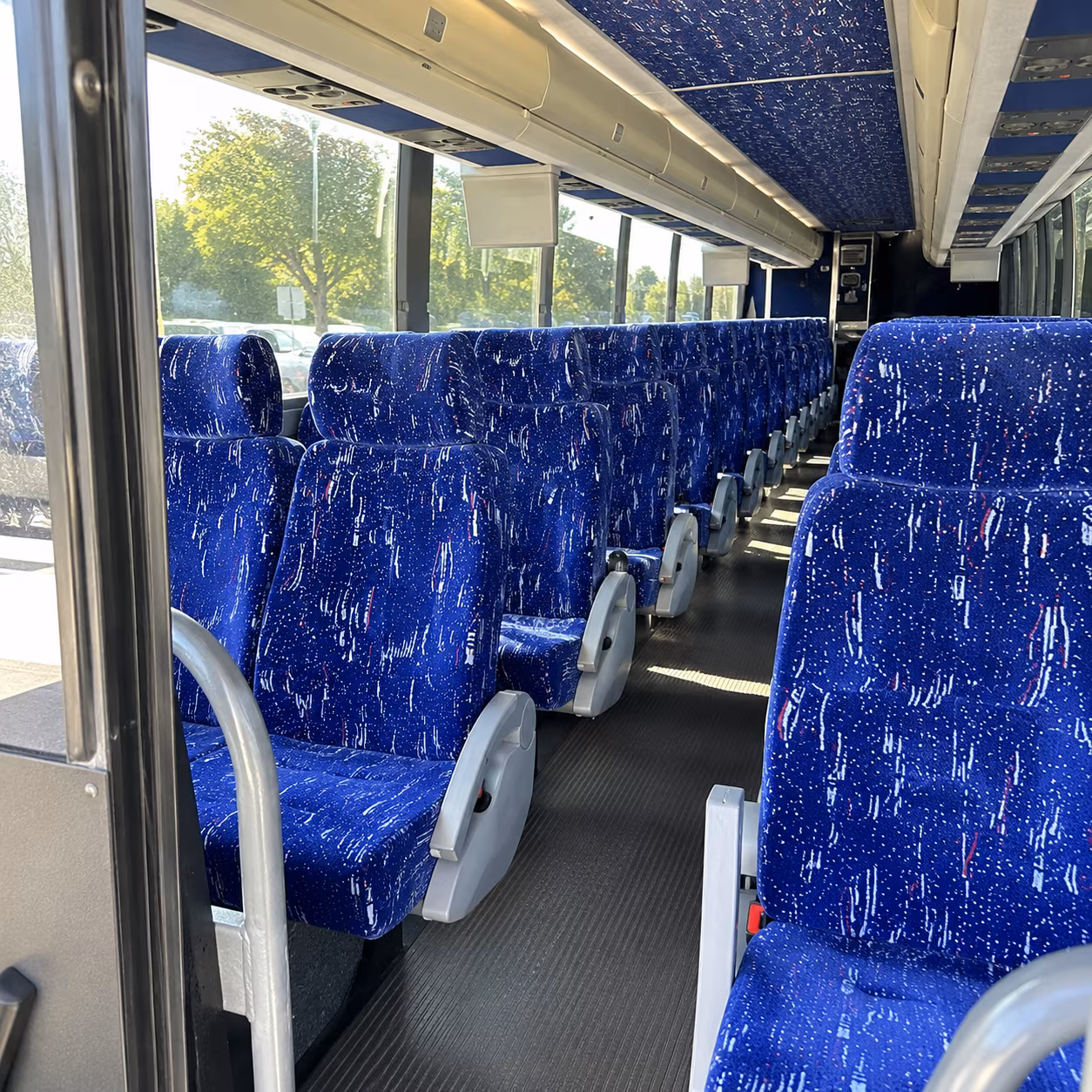 citrus heights 50 passenger charter bus inside