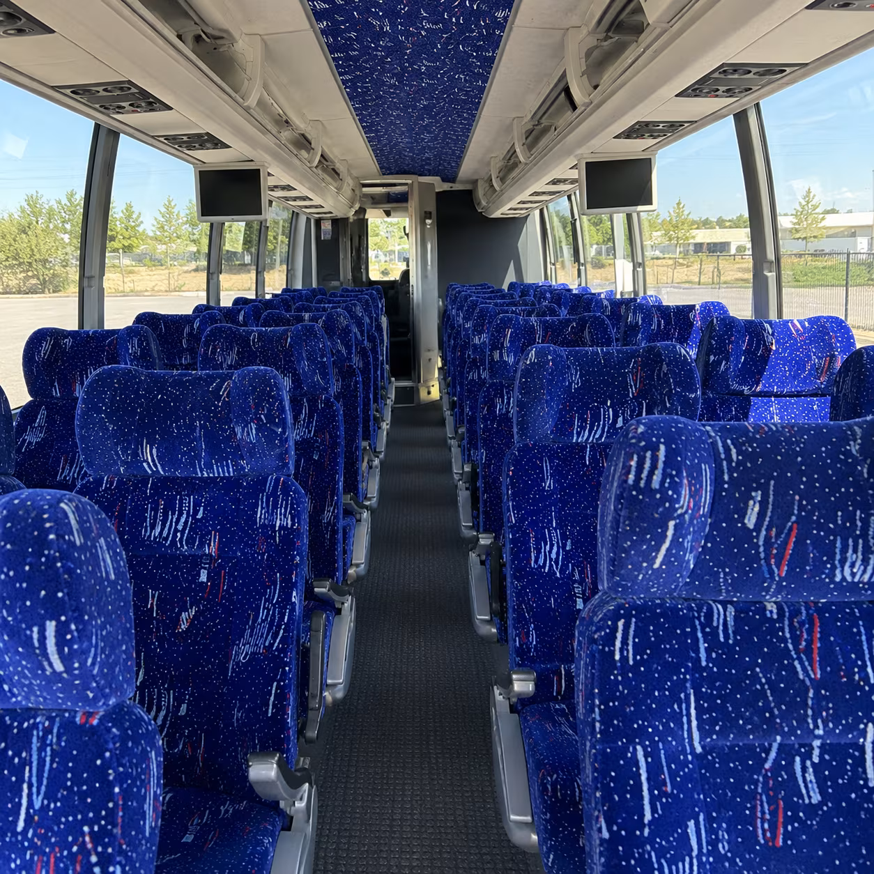 citrus heights 54 passenger charter bus interior